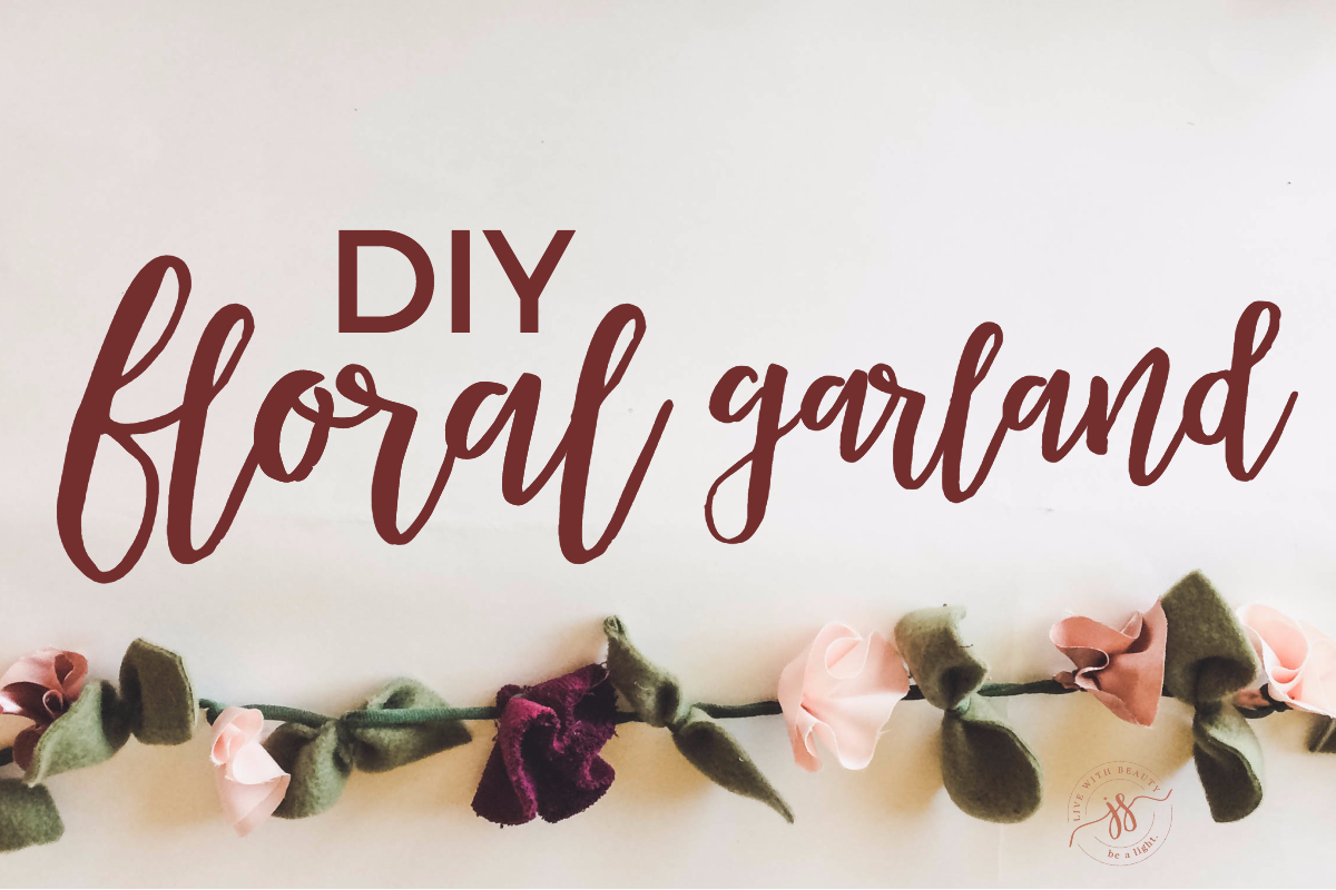 DIY: Easy Fabric Floral Garland